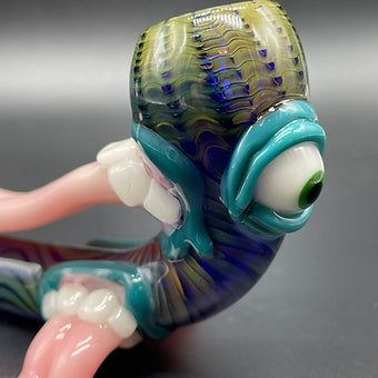 Leviathan Glass UV Tongue Gandalf - hand-blown art
