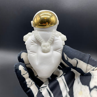 Out of this world hand pipe detail view - premium glass art