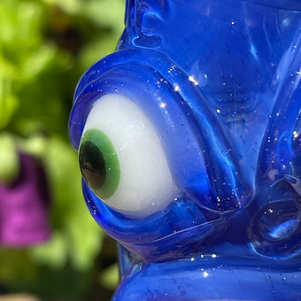 Sonic Eat Me Chillum glass art - premium handcrafted piece