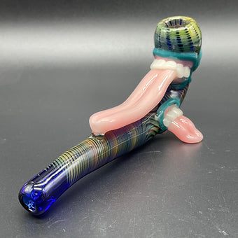 Hand-blown UV Tongue Gandalf - Leviathan Glass original