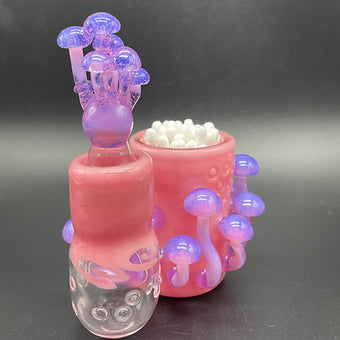 Hand-blown Blush Cleaning Station - Leviathan Glass original