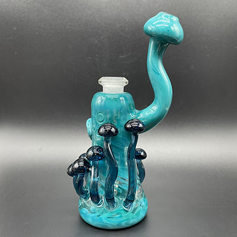 Premium Mushroom Removable Downstem Bubbler - collectible glass art