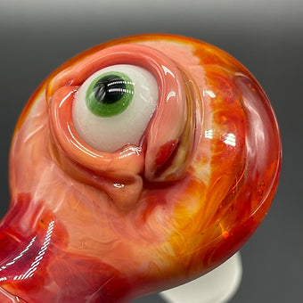 Premium 18mm Mini Tequila Sunrise Ash Catch Set - collectible glass art