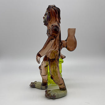 Artisan glass Sasquatch - detailed craftsmanship