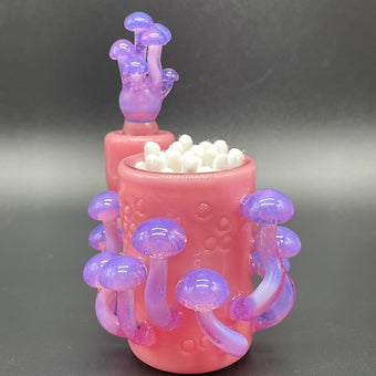 Blush Cleaning Station glass art - premium handcrafted piece