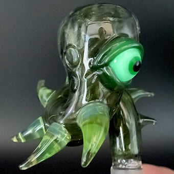 14mm Loopty Loop Jackpot Slide by Leviathan Glass - artisan detail