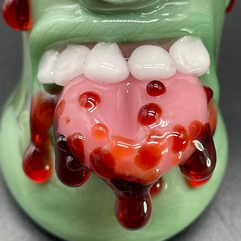 Leviathan Glass Brain Eater Bubbler - hand-blown art