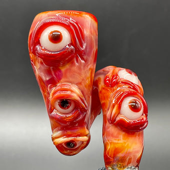 Hand-blown 14mm Loopty Loop Slide - Leviathan Glass original