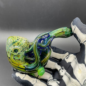 Gold Fume Tentacle Sherlock sher-4 craftsmanship - artisan glass work