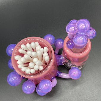 Premium Blush Cleaning Station - collectible glass art