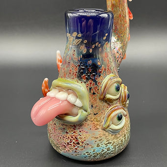 14mm Removable Downstem Rig by Leviathan Glass - artisan detail