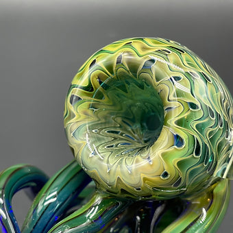 Hand-blown Gold Fume Tentacle Sherlock sher-4 - Leviathan Glass original