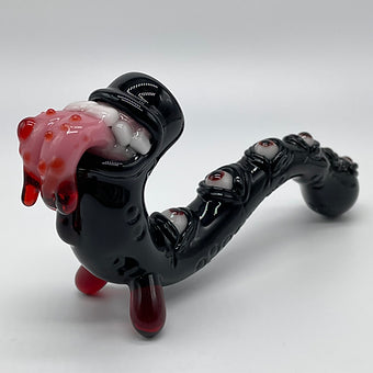 Leviathan Glass Black Dragon Sherlock - hand-blown art