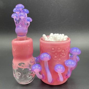 Leviathan Glass Blush Cleaning Station - hand-blown art