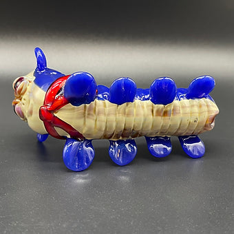 Premium Labyrinth Worm Spoon - collectible glass art
