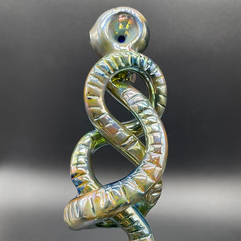 Premium Death Eater Hand Pipe - collectible glass art