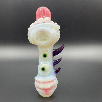 Premium Secret White Guardian Of The Rabbit Hole Spoon - collectible glass art