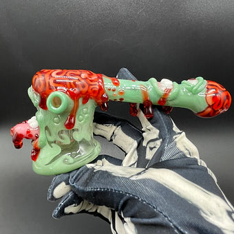 Brain Eater Bubbler craftsmanship - artisan glass work