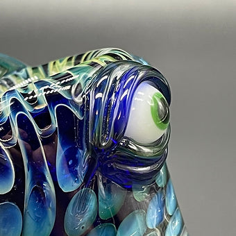 Hand-blown Tentacle Bubbler - Leviathan Glass original