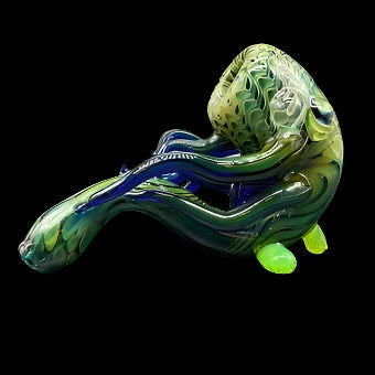 Leviathan Glass Gold Fume Tentacle Sherlock sher-4 - hand-blown art