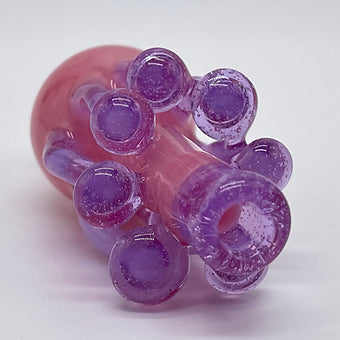 Pink Mushroom Carb Cap by Leviathan Glass - artisan detail