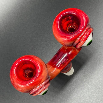 Leviathan Glass 14mm double tequila sunrise slide - hand-blown art