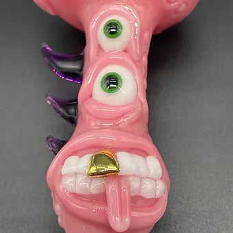 Leviathan Glass full color blush spoon - hand-blown art