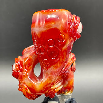 14mm Loopty Loop Slide by Leviathan Glass - artisan detail