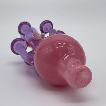 Hand-blown Pink Mushroom Carb Cap - Leviathan Glass original