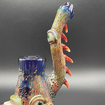 Hand-blown 14mm Removable Downstem Rig - Leviathan Glass original
