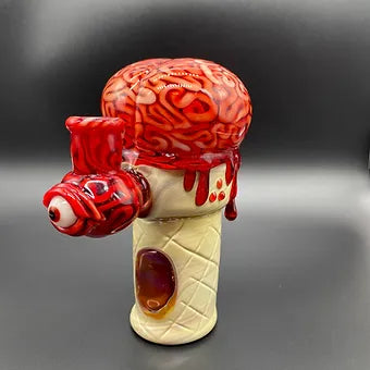 10mm Brain Cone Rig glass art - premium handcrafted piece