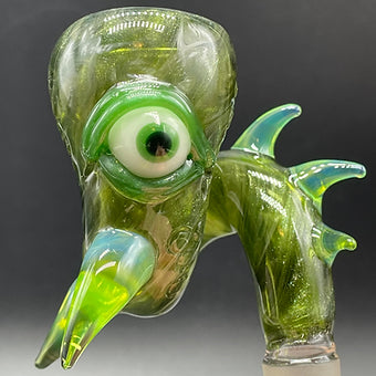 Hand-blown 14mm Loopty Loop Jackpot Slide - Leviathan Glass original