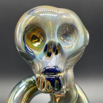 Artisan glass Death Eater Hand Pipe - detailed craftsmanship