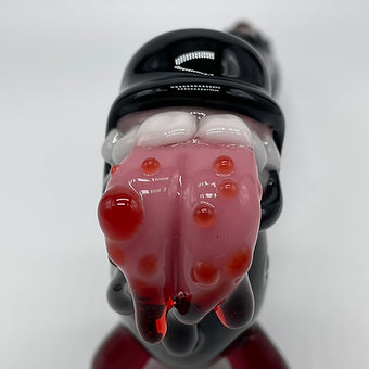 Hand-blown Black Dragon Sherlock - Leviathan Glass original