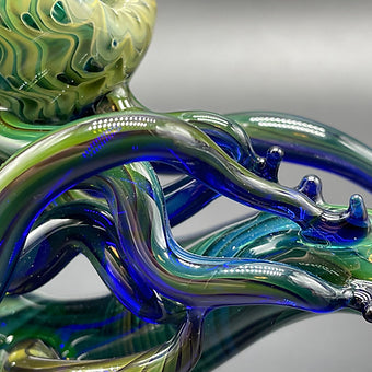 Artisan glass Gold Fume Tentacle Sherlock sher-4 - detailed craftsmanship