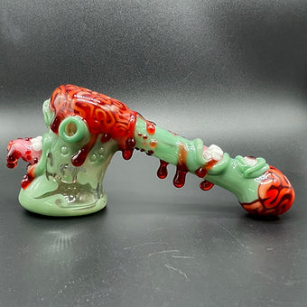 Hand-blown Brain Eater Bubbler - Leviathan Glass original