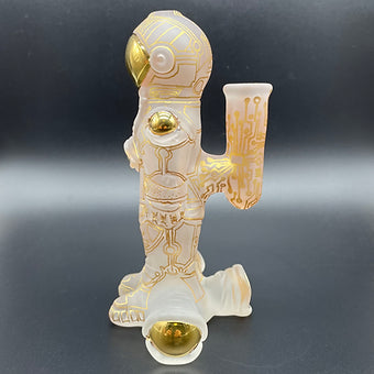 Hand-blown 14mm Astronaut Rig - Leviathan Glass original
