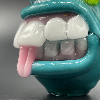 Premium Agua Azule Guardian Of The Rabbit Hole Spoon - collectible glass art