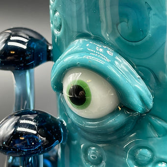 Hand-blown Mushroom Removable Downstem Bubbler - Leviathan Glass original