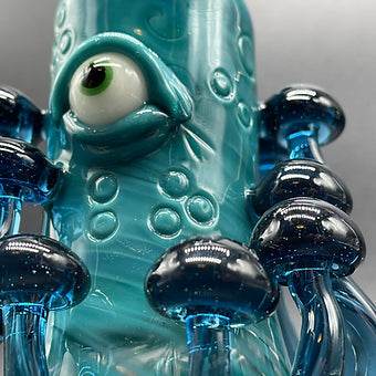Hand-blown Mushroom Removable Downstem Bubbler - Leviathan Glass original