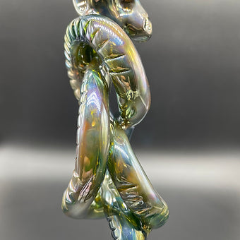 Hand-blown Death Eater Hand Pipe - Leviathan Glass original