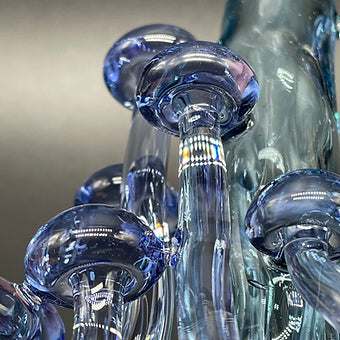 Hand-blown 14mm UV mushroom rig - Leviathan Glass original