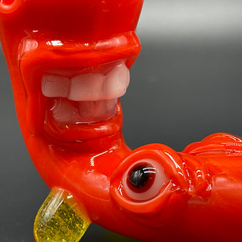 Hand-blown Poppy Argus Gandalf - Leviathan Glass original