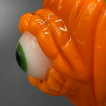 Hand-blown 14mm Pumpkin Slide - Leviathan Glass original