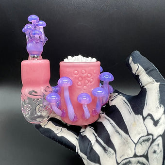 Hand-blown Blush Cleaning Station - Leviathan Glass original