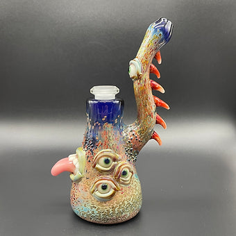 Hand-blown 14mm Removable Downstem Rig - Leviathan Glass original