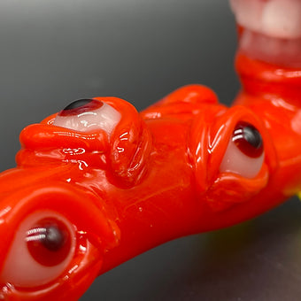 Hand-blown Poppy Argus Gandalf - Leviathan Glass original