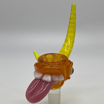 Hand-blown 14mm Hot Sauce Slide - Leviathan Glass original