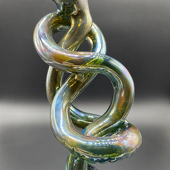 Hand-blown Death Eater Hand Pipe - Leviathan Glass original