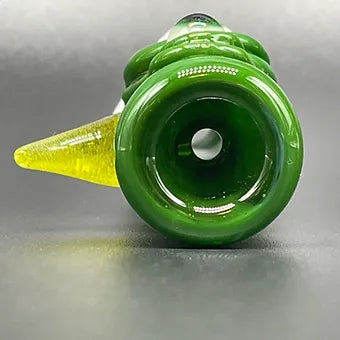 Hand-blown Shamrock Chillum - Leviathan Glass original